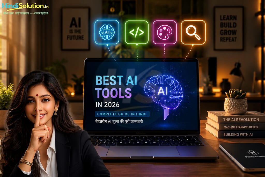 बेस्ट एआई टूल्स 2026 कम्पलीट गाइड फीचर इमेज हिंदी सॉल्यूशन Best AI Tools in 2026