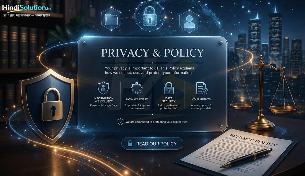 Hindi Solution Privacy Policy