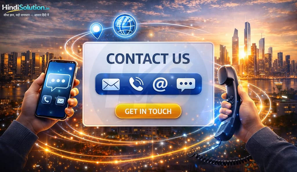 hindi solution Contact Us